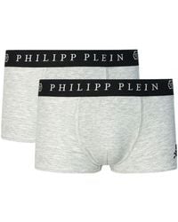 Philipp Plein - Skull Logo Boxer Shorts Two Pack Cotton - Lyst