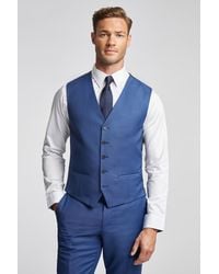 Ted Baker - Slim Fit Sharkskin Waistcoat - Lyst