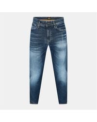 BOSS - Mid Rise Slim Fit Five Pocket Jeans - Lyst