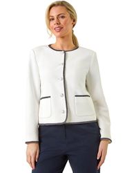 Roman - Petite Button & Pocket Jacket - Lyst