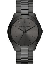 Michael Kors - Slim Runway Mk8507 44Mm Ion-Plated Stainless Steel Ladies Watch - Lyst