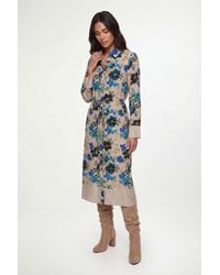 Wallis - Floral Mix Print Shirt Dress - Lyst