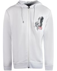 Roberto Cavalli - Tiger Design Zip-Up Hoodie Cotton - Lyst