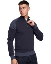 Duck and Cover - Gebreide Trui Deltas (marine) - Lyst