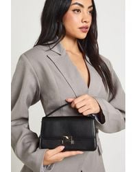 Boohoo - Hardware Detail Box Grab Bag With Detachable Strap - Lyst