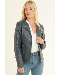 Ashwood Leather - 'Mb' Real Fashion Biker Jacket - Lyst