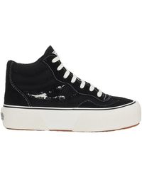 Superga - Ladies 3141 Revolley Swallowtail Ripped Mid Cut Trainers Avorio) - Lyst