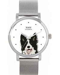 Toff London - Tlws-21293 Ladies And Border Collie Dog Head Watch - Lyst