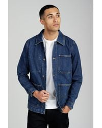 Tokyo Laundry - Mid Cotton Washed Denim Chore Jacket - Lyst