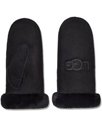 UGG - Embroidered Mitten Gloves - Lyst