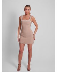 Odd Muse - The Ultimate Pearl Trim Mini Dress - Lyst