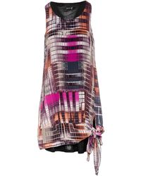 Conquista - Sleeveless Double Layer Voile Dress - Lyst