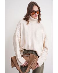 MixRay - Oversized Geribde Coltrui - Lyst