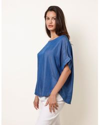Blue Vanilla - Mid Denim Wash Top - Lyst