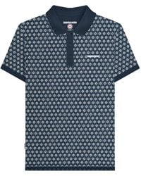 Lambretta - Roundel Geometric Big & Tall Polo Shirt Cotton - Lyst