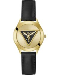 Guess - Tri Plaque Watch Gw0744L2 Leather - Lyst