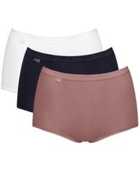 Sloggi - Basic+ Maxi 3 Pack Briefs - Lyst