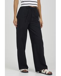 Brave Soul - Linen Look Drawcord Trousers - Lyst