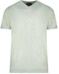DIESEL - V-Neck T-Shirt Cotton - Lyst