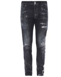 DSquared² - Skater Jean Taped Hem Denim Pants Cotton - Lyst
