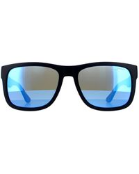 Tommy Hilfiger - Rectangle Matte Mirror Sunglasses - Lyst