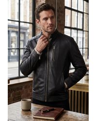Infinity Leather - Quilted Lamb Biker Jacket - Lyst