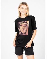 Silvian Heach - T-shirt Vrouw Zwart - Lyst