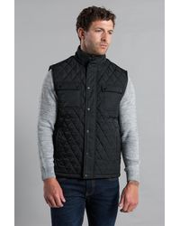 Kensington Eastside - Funnel Neck Quilted Padded Gilet - Lyst