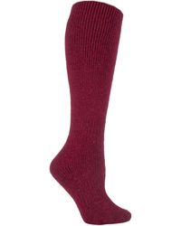 Heat Holders - Ladies Extra Long Thick 2.7 Tog Coloured Knee High Wool Socks - Lyst