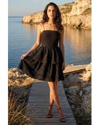 D.u.s.k - Tiered Broderie Dress - Lyst