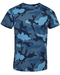 Sol's - Camo Short Sleeve T-Shirt Camo) Cotton - Lyst