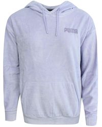PUMA - Velour S Hoodie Fluwelen Track Top Trui Paars 853293 05 A119b - Lyst