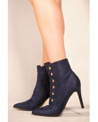 Where's That From - 'Blythe' Pointed Toe Mid Heel Ankle Boots - Lyst