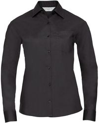 Russell - Collection /Ladies Poplin Easy-Care Long-Sleeved Formal Shirt - Lyst