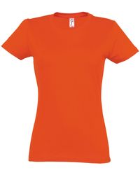 Sol's - Ladies Imperial Heavy Short Sleeve T-Shirt Cotton - Lyst