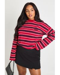 Boohoo - Plus Woven Wrap Skort - Lyst