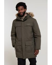 Mountain Warehouse - 'Antarctic' Extreme Down Jacket Faux Fur Hood Warm Full Zip Winter Coat Polyamide - Lyst