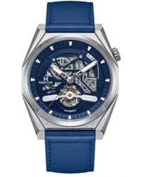 Heritor - Amadeus Semi-skeleton Leather-band Watch Stainless Steel - Lyst
