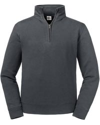 Russell - Authentic Quarter Zip Sweatshirt (Convoy) - Lyst