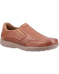 Hush Puppies - Aaron Slip On Leather Shoe (Chestnut) - Lyst