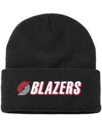 Mitchell & Ness - Nba Portland Trail Blazers Team Logo Cuff Beanie - Lyst
