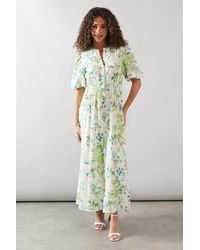 Wallis - Fruit Print Button Through Maxi Dress - Lyst