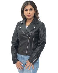 Infinity Leather - Biker Jacket-Zanzibar - Lyst