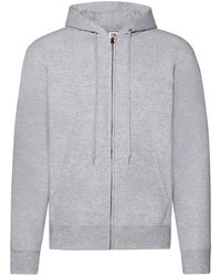 Fruit Of The Loom - Classic Heather Zipped Hoodie (Heather) - Lyst