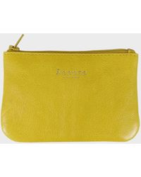 Assots London - Poppy' Full Grain Leather Zip Top Coin Purse - Lyst