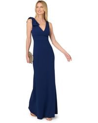 Adrianna Papell - Mermaid Crepe Dress - Lyst
