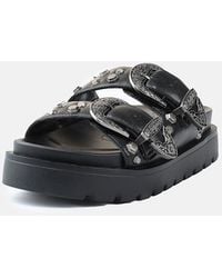 Buffalo - Raya Ari West Leder Damen Sandalen - Lyst