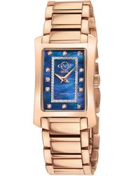 Gv2 - Luino Swiss Quartz Diamond Mop Dial, 316L Stainless Steel Iprg Watch - Lyst
