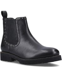 Hush Puppies - Gwyneth Leather Flat Chelsea Boots - Lyst