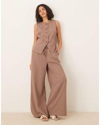 ASOS - Crinkle Palazzo Trousers Co-Ord - Lyst